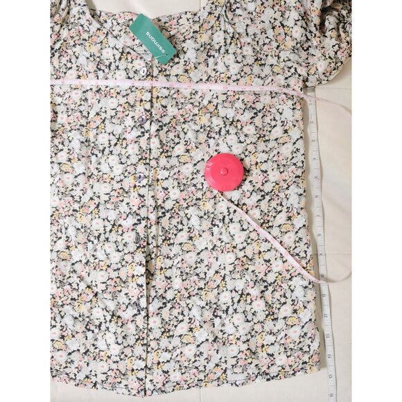 Floral Puff Sleeve Milkmaid Blouse 🪷 TWIK - Picture 6 of 6